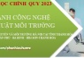 NGÀNH CÔNG NGHỆ KĨ THUẬT MÔI TRƯỜNG-TUYỂN SINH ĐẠI HỌC CHÍNH QUY 2023